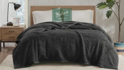 Woolrich burlington berber fleece blanket hot sale